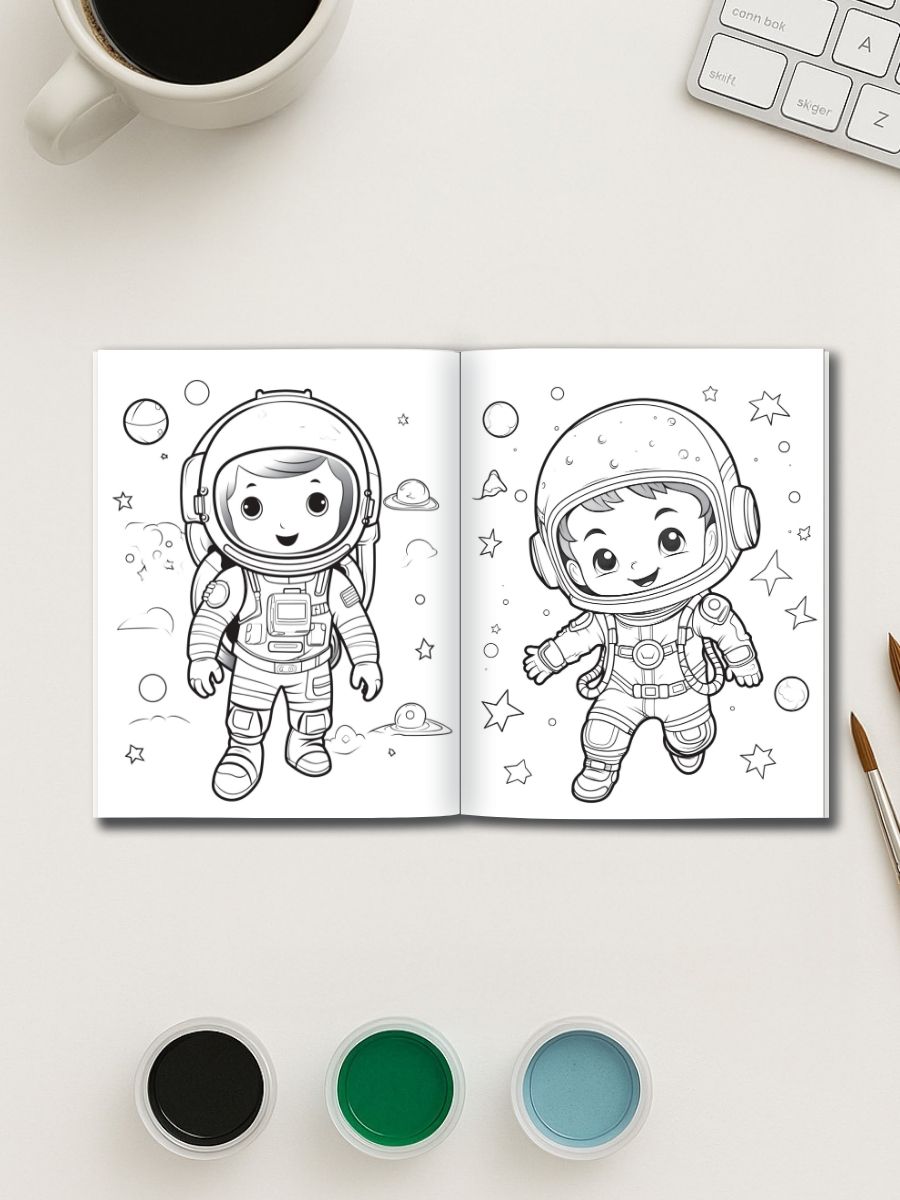 Kids in Space – 50 Intergalactic Adventures to Color - Image 3