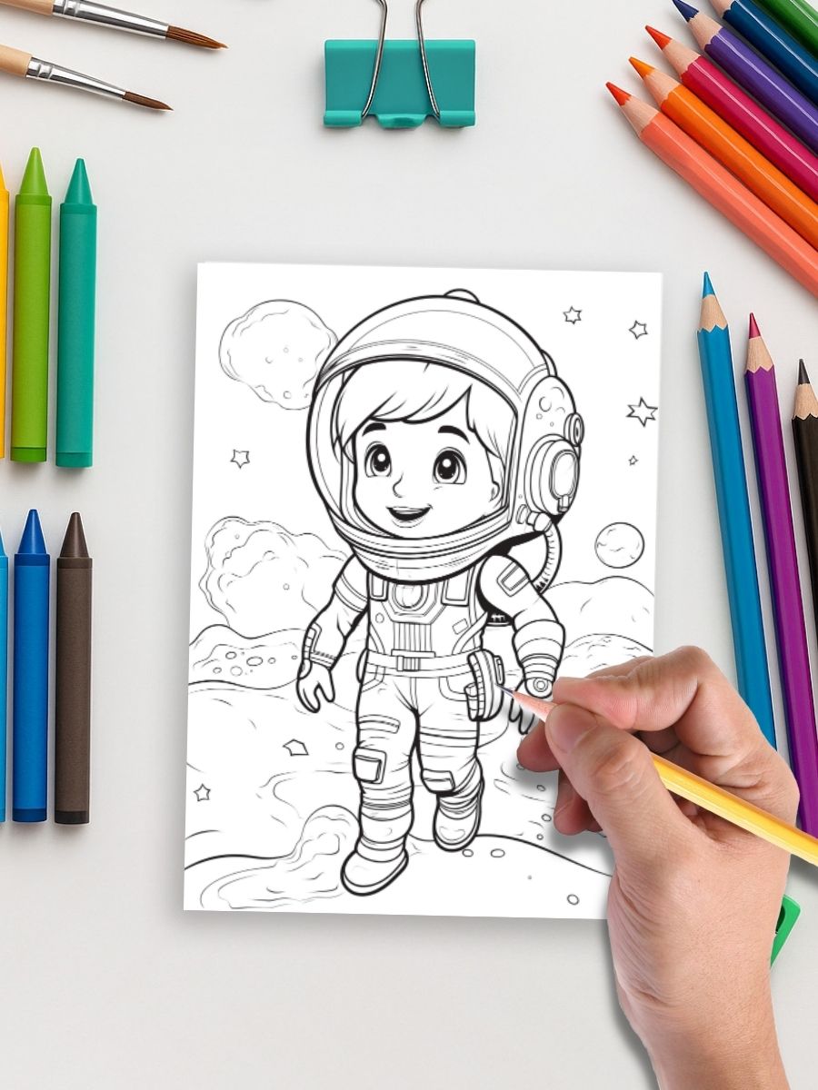 Kids in Space – 50 Intergalactic Adventures to Color - Image 5